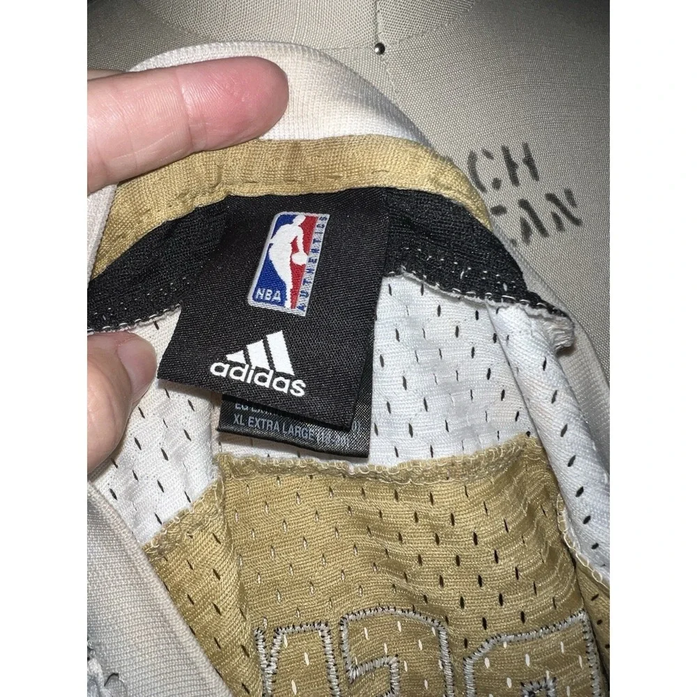 Adidas Gilbert Arenas Wizards Jersey Mens XL Gold Good NBA Agent Zero #0‎ Mesh